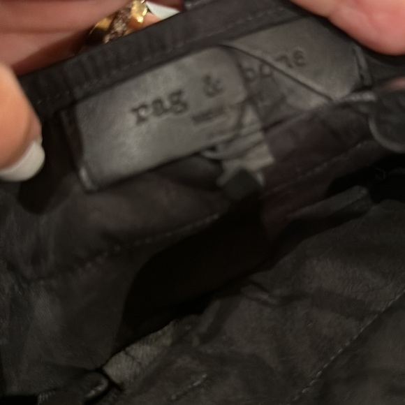 Rag & Bone Dylan Cropped Leather Pant Sz10 - Picture 4 of 9